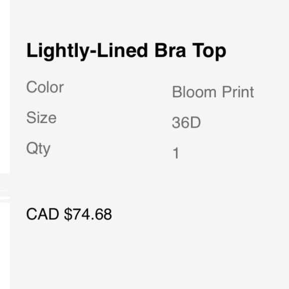 Bloom Print Victoria Secret Brand New Bra - Picture 3 of 3